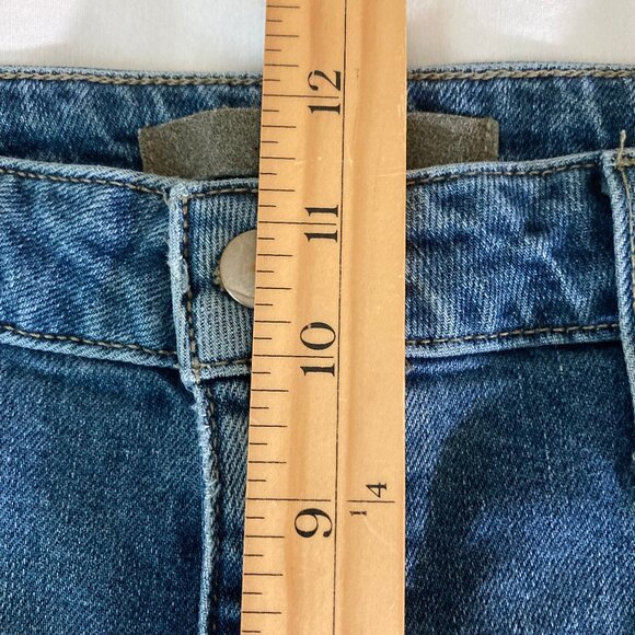 Joe's "The Jane" Jeans W30 High Rise Straight Crop Raw Hem Med Blue EUC - Picture 7 of 7